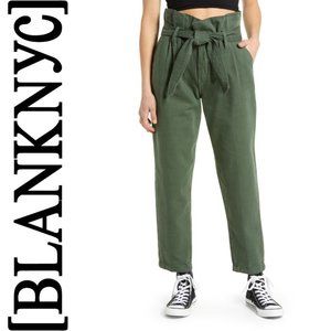 NEW BLANKNYC Paperbag Jogger Waist Tapered Pants Size 25 in Color Secret Garden